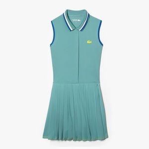 Lacoste Built in Short Pleated Tennis Dress NWT